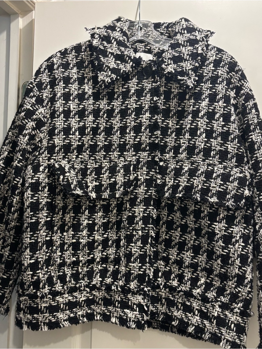 H&M Houndstooth Jacket MEDIUM - Picture 2 of 4